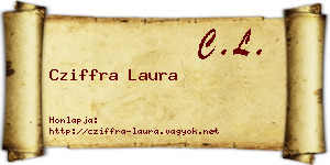 Cziffra Laura névjegykártya